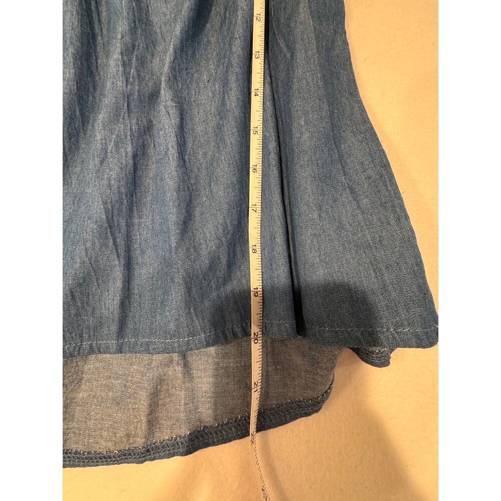 Amoli Off Shoulder Lightweight Denim Top Size S NWT - Picture 6 of 7